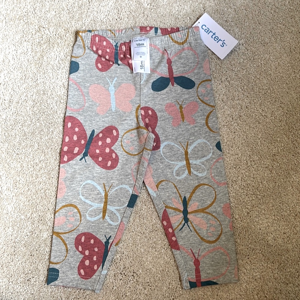 Toddler Girls Butterfly Leggings